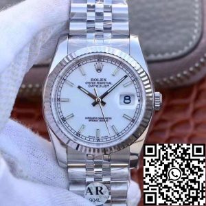 Replica Rolex Datejust 36mm 116234 AR Factory 1:1 Best Edition Swiss ETA3135 White Dial