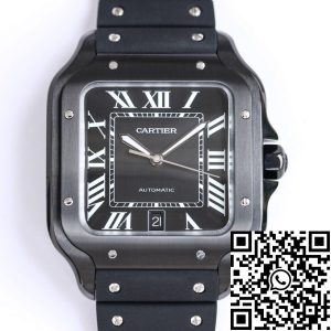 Replica Cartier Santos WSSA0039 1:1 Best Edition GF Factory V2 Rubber Strap