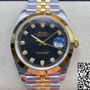 Replica Rolex Datejust M126303-0006 1:1 Best Edition EW Factory Black Dial