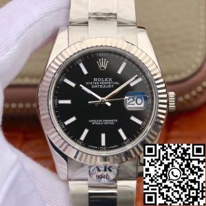 Replica Rolex Datejust 126334 41mm AR Factory Men Watches 1:1 Best Edition Swiss EAT2824 Black Dial