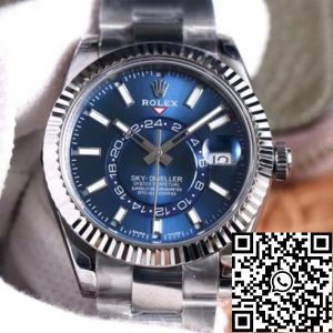 Replica Rolex Sky Dweller M326934-0003 1:1 Best Edition Noob Factory Blue Dial Swiss ETA9001