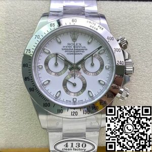Replica Rolex Cosmograph Daytona 116520LN 1:1 Best Edition Clean Factory White Dial