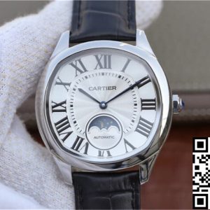 Replica Drive De Cartier Moonphase WSNM0008 1:1 Best Edition Stainless Steel