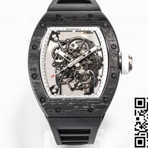 Replica Richard Mille RM055 NTPT 1:1 Best Edition BBR Factory Black Strap
