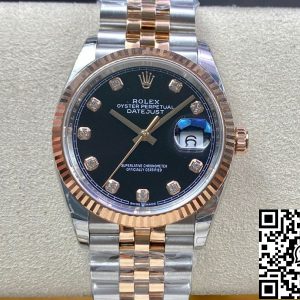 Replica Rolex Datejust M126231-0019 1:1 Best Edition EW Factory Black Dial