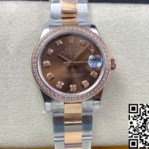 Replica Rolex Datejust M278381RBR-0027 31MM 1:1 Best Edition EW Factory Brown Dial