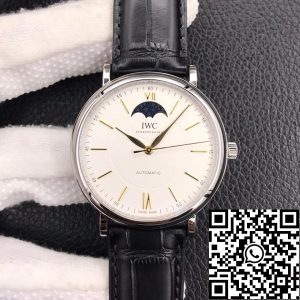 Replica IWC Portofino Moon Phase IW459401 1:1 Best Edition MKS Factory White Dial