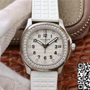 Replica Patek Philippe Aquanaut 5067A-024 1:1 Best Edition PPF Factory Diamond White Dial