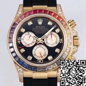 Replica Rolex Daytona 116598RBOW 1:1 Best Edition BL Factory Yellow Gold Swiss ETA4130