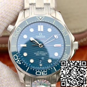 Replica Omega Seamaster Diver 300m 210.30.42.20.03.001 VS Factory 1:1 Best Edition Mechanical Watches Swiss ETA9015 Blue wave dial