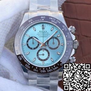 Replica Rolex Daytona Cosmograph 116506 Noob Factory 1:1 Best Edition Swiss ETA4130 Ice Blue Dial