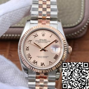 Replica Rolex Datejust 116231 36MM 1:1 Best Edition GM Factory Pink Dial