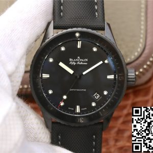 Replica Blancpain Fifty Fathoms Bathyscaphe 5000-0130-B52-B 1:1 Best Edition GF Factory Black Dial