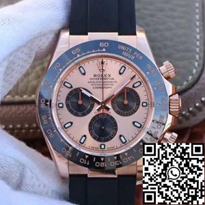 Replica Rolex Daytona Cosmograph 116515LN Noob Factory 1:1 Best Edition Swiss ETA4130 Rosegold Dial Stick Marker