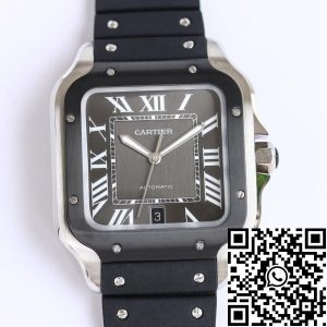 Replica Cartier Santos WSSA0037 1:1 Best Edition GF Factory V2 Rubber Strap