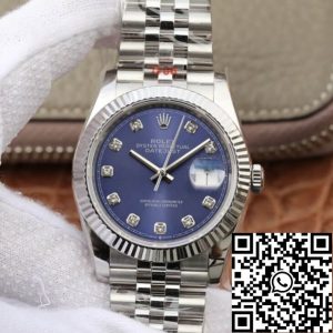Replica Rolex Datejust M126234-0037 1:1 Best Edition GM Factory Diamond-set Blue Dial