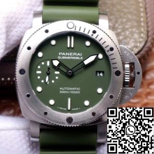 Replica Panerai Submersible PAM01055 1:1 Best Edition VS Factory Green Dial Swiss P9000
