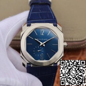 Replica Bvlgari Octo Finissimo Extra Thin Automatic 103035 Blue Dial Men??s Watch 1:1 Best Edition Swiss BVL193