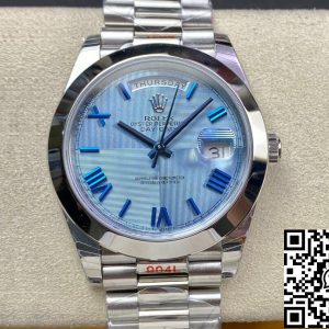Replica Rolex Day Date M228206-0001 1:1 Best Edition EW Factory Blue Dial
