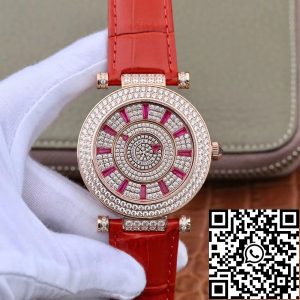 Replica Franck Muller DM Rose Gold Double Mystery Diamond Ruby DM42D2RCD GS Factory 1:1 Best Edition Swiss FM.800
