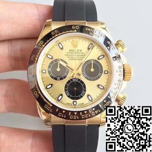 Replica Rolex Daytona Cosmograph 116518LN AR Factory Yellow Gold Dial 1:1 Best Edition Swiss ETA4130