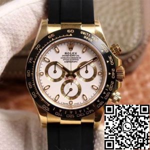 Replica Rolex Daytona M116518LN-0041 1:1 Best Edition Noob Factory White Dial Swiss ETA4130