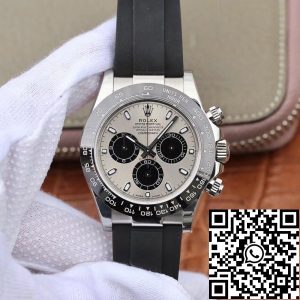Replica Rolex Daytona Cosmograph 116519LN Noob Factory 1:1 Best Edition Swiss ETA4130 Grey Dial