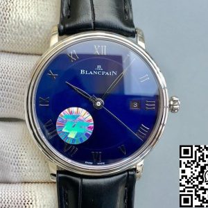 Replica Blancpain Villeret 6551-1127-55B 1:1 Best Edition ZF Factory Blue Dial