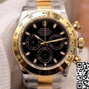 Replica Rolex Daytona Cosmograph M116503-0004 1:1 Best Edition Noob Factory Black Dial Swiss ETA4130