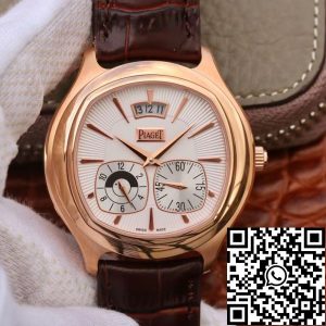 Replica Piaget Black Tie Emperador G0A32017 Mechanical Watches 1:1 Best Edition SWISS 850P 18K Rose Gold White Dial