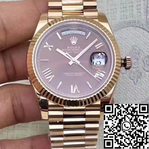 Replica Rolex Day-Date 40mm 228235 EW Factory 1:1 Best Edition Swiss ETA3255 18K Rosegold Plated