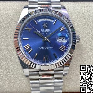 Replica Rolex Day Date M228236-0007 1:1 Best Edition EW Factory Blue Dial