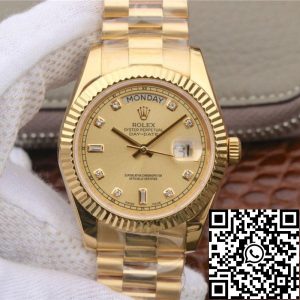 Replica Rolex Day-Date II 218238 EW Factory Men Watches 1:1 Best Edition Swiss ETA3255 Yellow Gold Dial