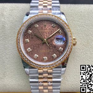 Replica Rolex Datejust M126281RBR-0013 1:1 Best Edition BP Factory Brown Dial