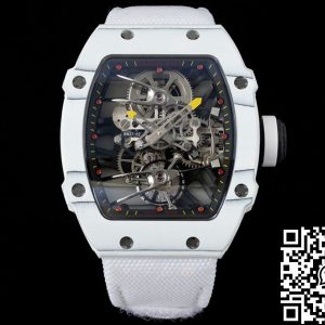 Replica Richard Mille RM27-02 Rafael Nadal Tourbillon 1:1 Best Edition RM Factory White Strap
