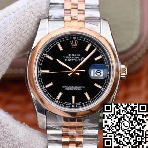 Replica Rolex Datejust 36MM 126201 AR Factory 1:1 Best Edition Swiss ETA3135 Black Dial