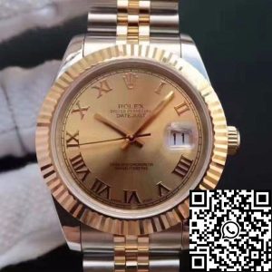 Replica Rolex Datejust 41 126333-007 1:1 Best Edition Swiss ETA2836-2 Gold Wrapped Two Tone Stainless Steel Bracelet