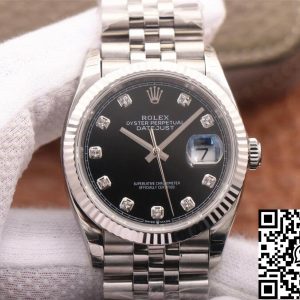 Replica Rolex Datejust M126234-0027 1:1 Best Edition EW Factory Black Dial