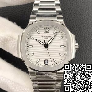 Replica Patek Philippe Nautilus Ladies 7118/1A-010 1:1 Best Edition 3K Factory Silver Dial