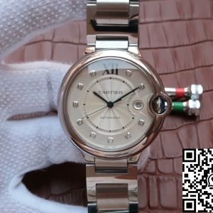 Replica Ballon Bleu De Cartier WE902075 1:1 Best Edition JF Factory Silver Dial