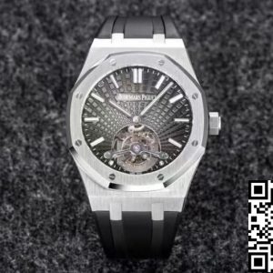 Replica Audemars Piguet Royal Oak Tourbillon 1:1 Best Edition R8 Factory V3 Black Strap