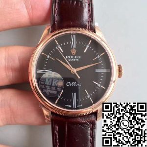 Replica Rolex Cellini 50505 MKS Factory 1:1 Best Edition Swiss ETA3132 Black Dial