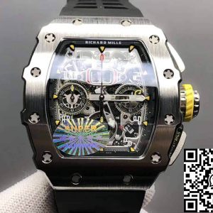 Replica Richard Mille RM11-03 1:1 Best Edition KV Factory Titanium Case Rubber Strap