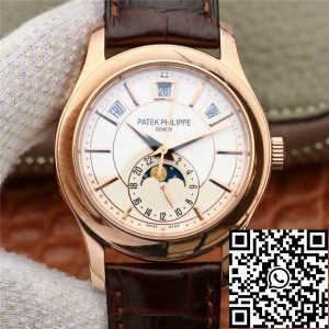 Replica Patek Philippe Grand Complications 5205R-001 1:1 Best Edition KM Factory Milky White Dial
