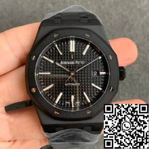Replica Audemars Piguet Royal Oak 15400 DLC Version 1:1 Best Edition ZF Factory Black Dial