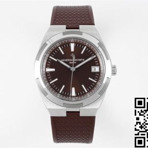 Replica Vacheron Constantin Overseas 4500V 1:1 Best Edition PPF Factory Brown Rubber Strap