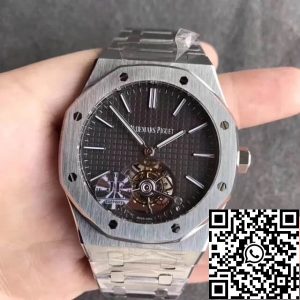 Replica Audemars Piguet Royal Oak Tourbillon 26510PT.OO.1220PT.01 1:1 Best Edition JF Factory Grey Dial
