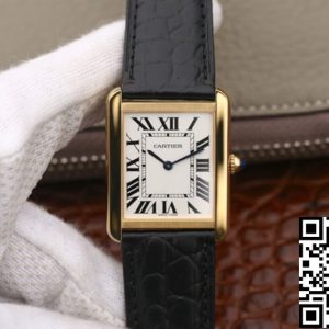 Replica Cartier Tank W5200002 1:1 Best Edition K11 Factory Gold Case