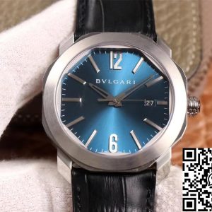 Replica Bvlgari Octo 102429 1:1 Best Edition BV Factory Light Blue Dial