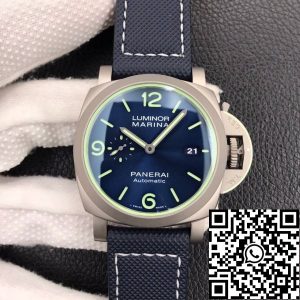Replica Panerai Luminor PAM01117 1:1 Best Edition VS Factory Blue Dial